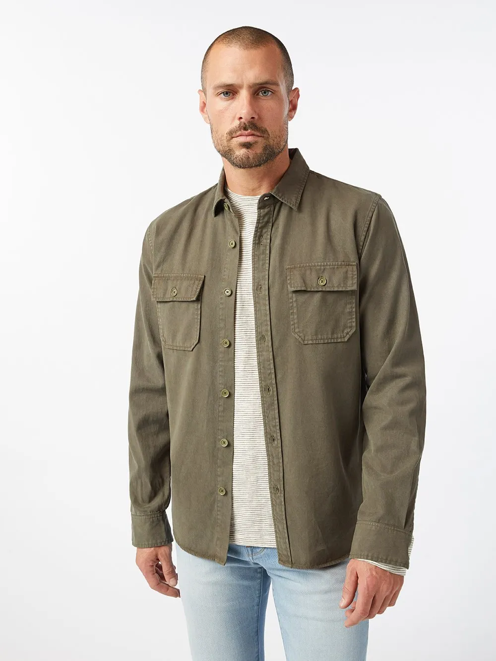 Double Pocket Shirt -- Deep Army