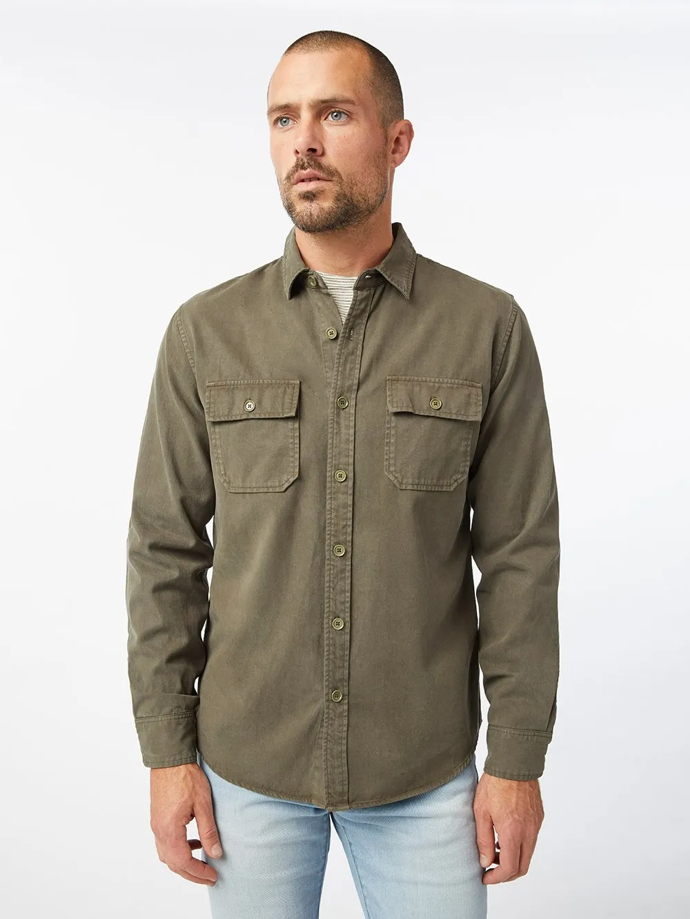 Double Pocket Shirt -- Deep Army