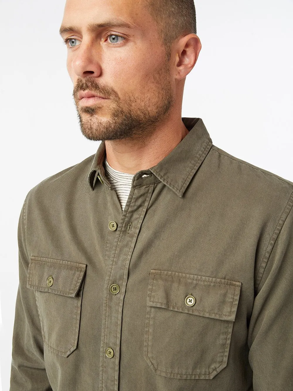 Double Pocket Shirt -- Deep Army