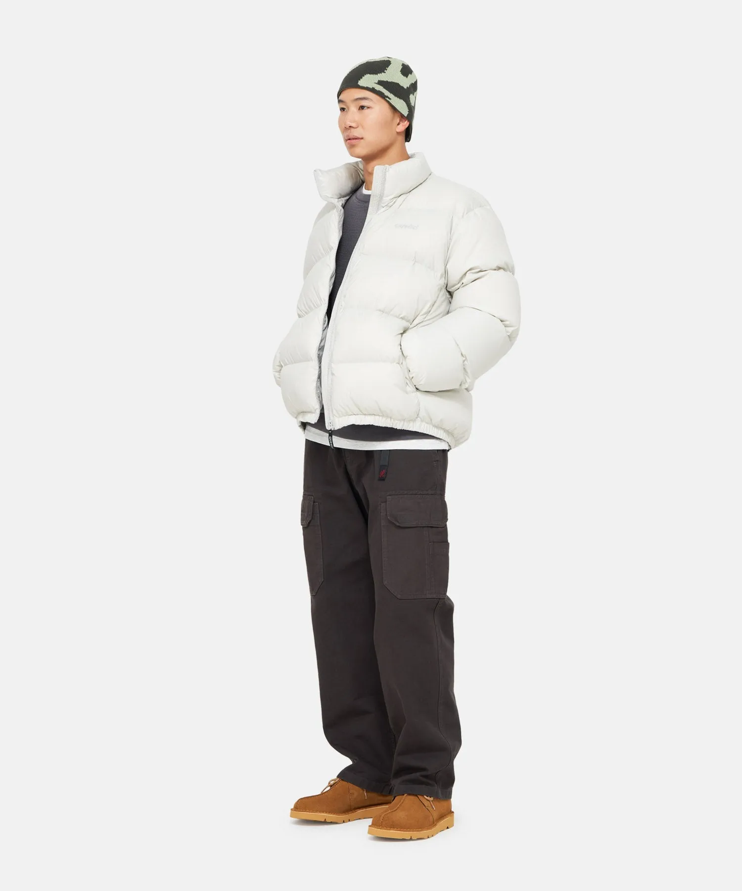 DOWN PUFFER JACKET LIGHT BEIGE