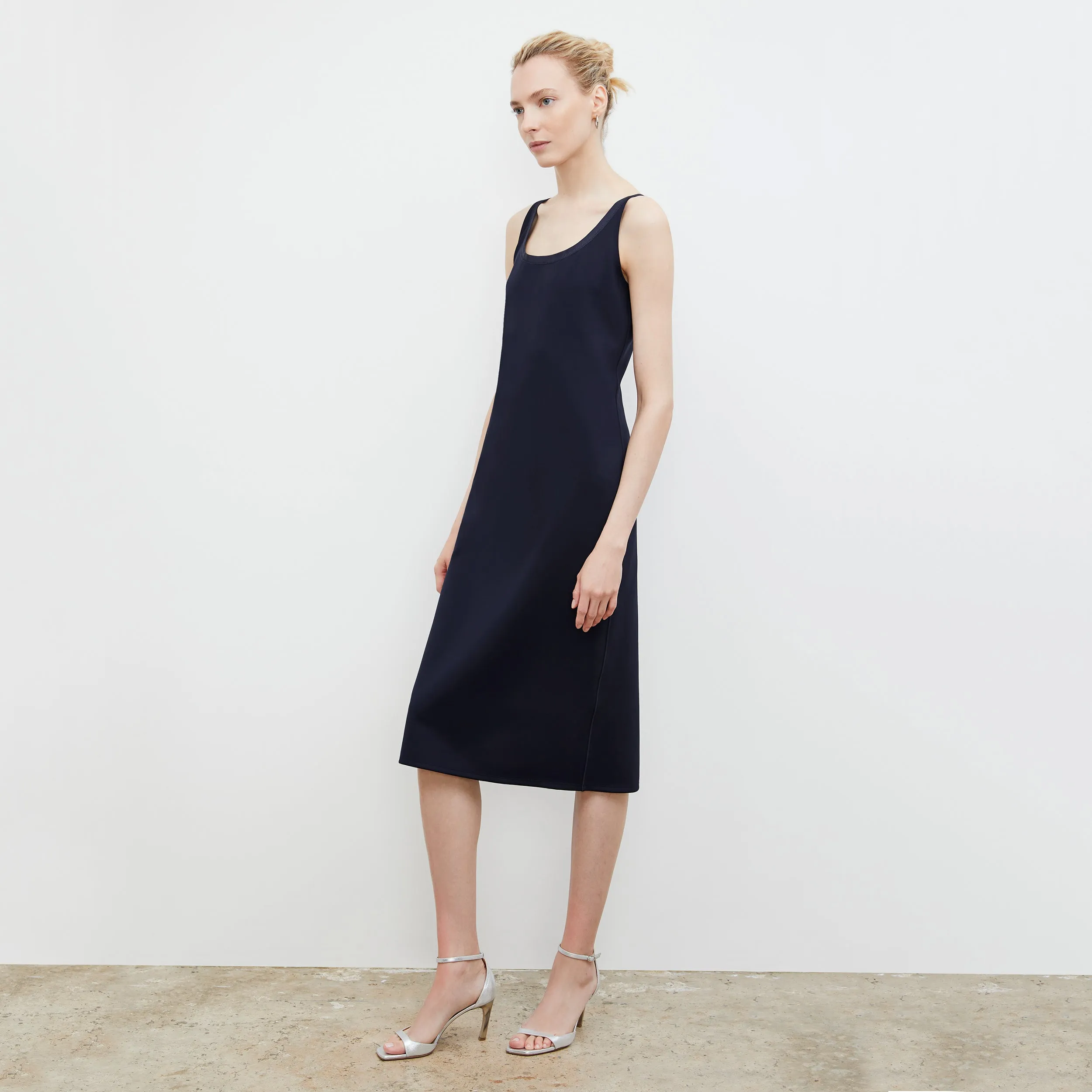 Elsa Dress - Light Scuba :: Space Blue