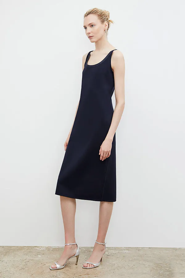 Elsa Dress - Light Scuba :: Space Blue