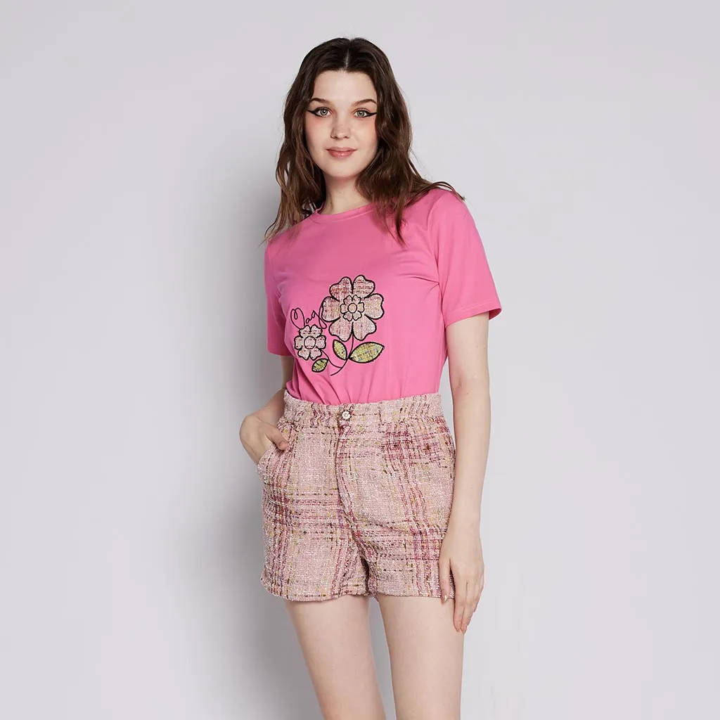 Embroidered Flora Tee