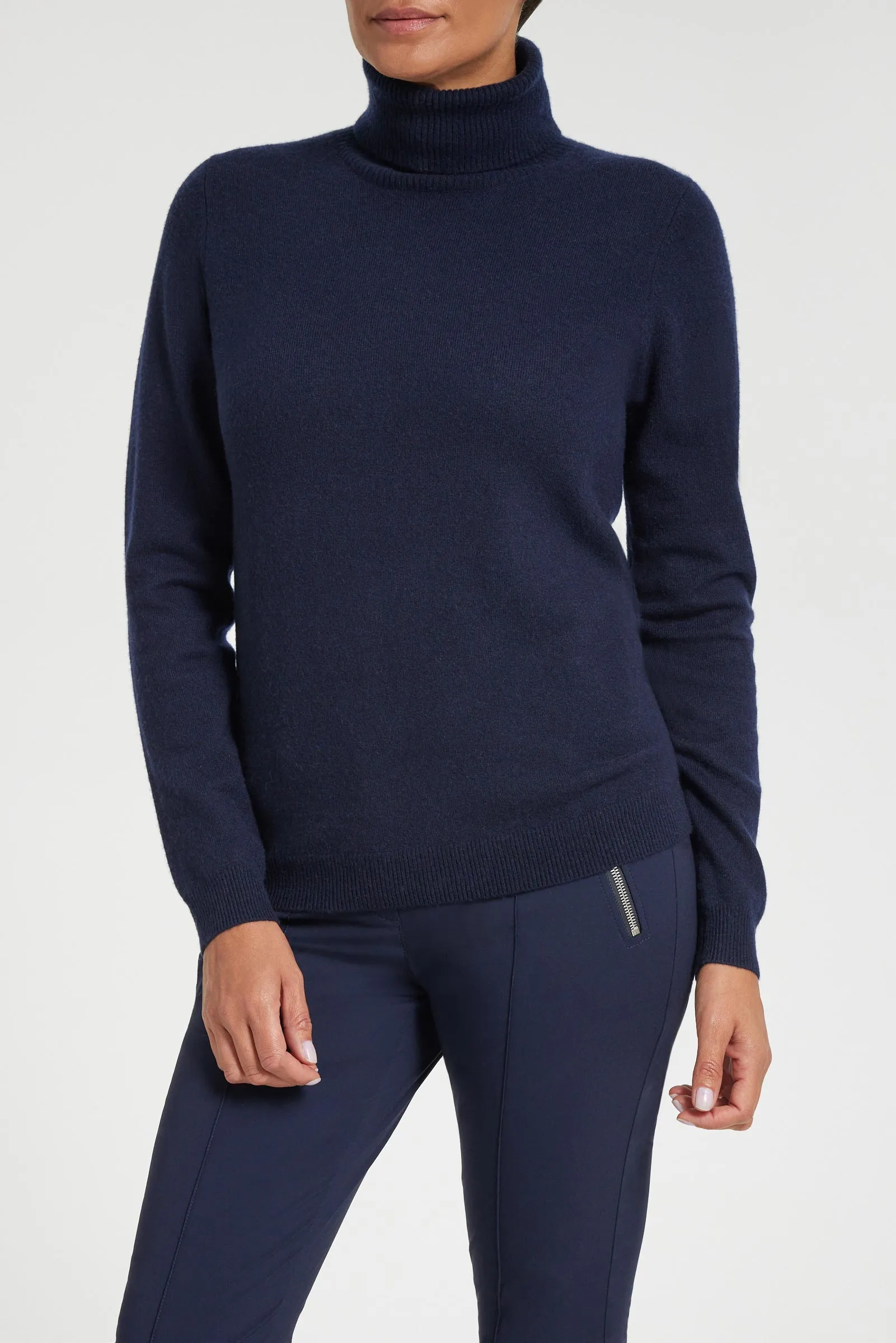 Emily Cashmere Turtleneck Sweater