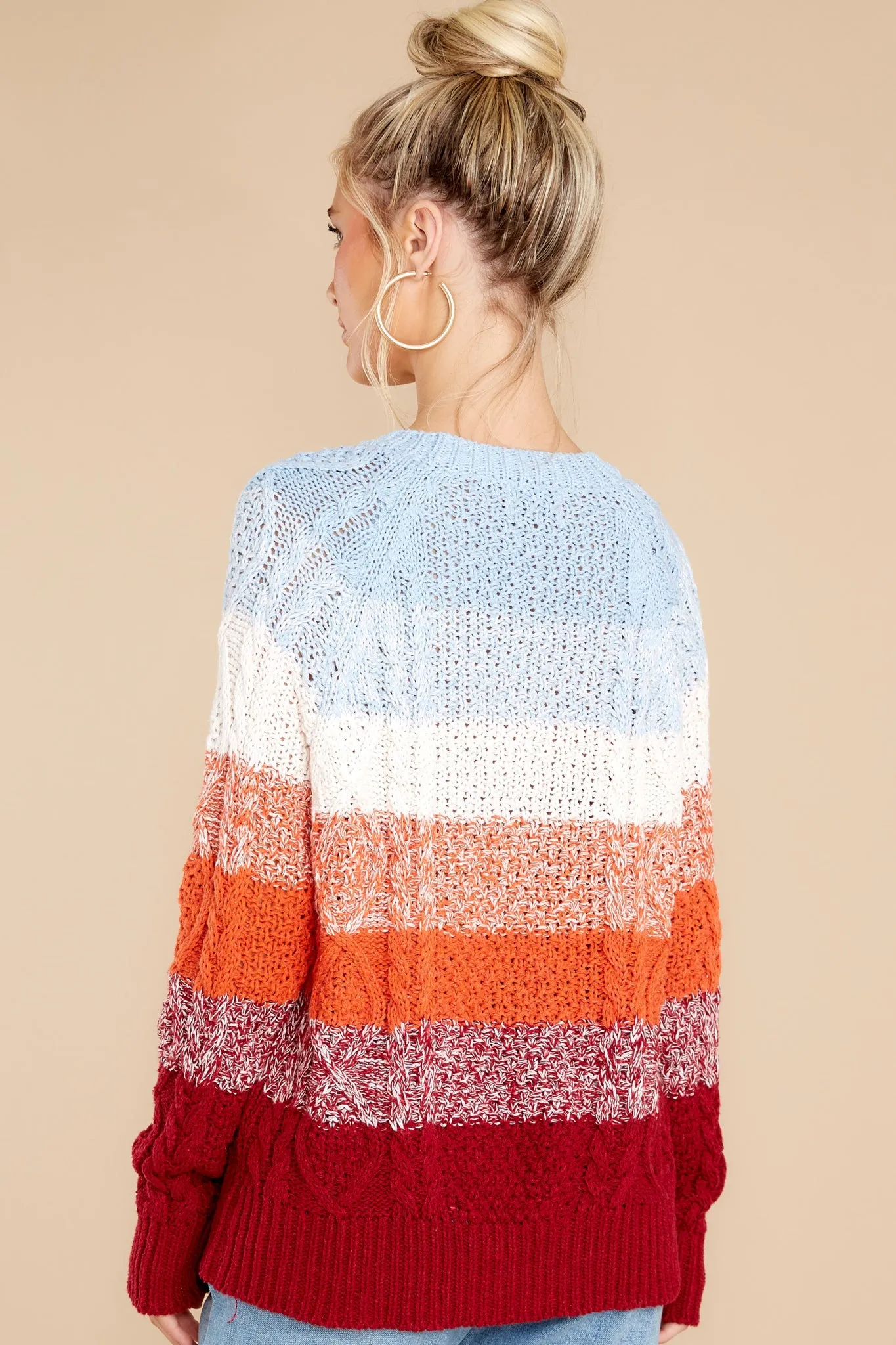 Firecracker Nights Light Blue Multi Sweater