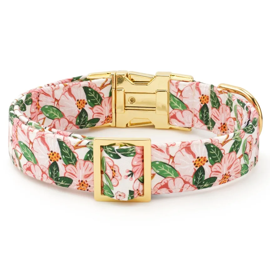 Foggy Dog Camellia Spring Dog Collar