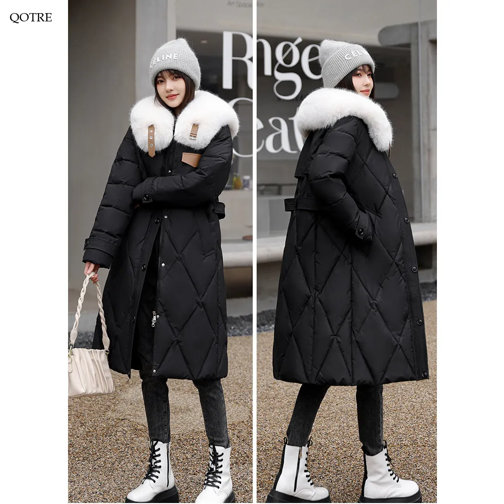 Fur Collar Thickened Puffer Coat