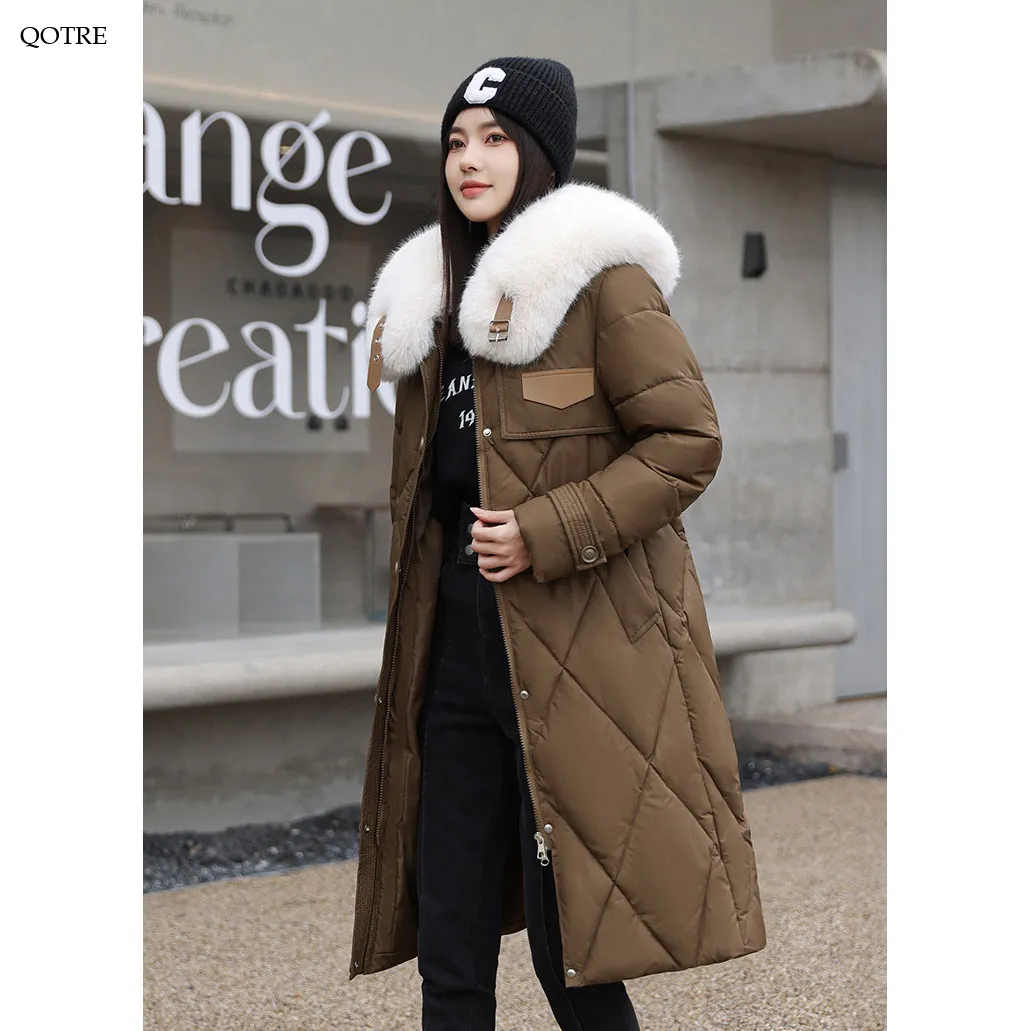 Fur Collar Thickened Puffer Coat