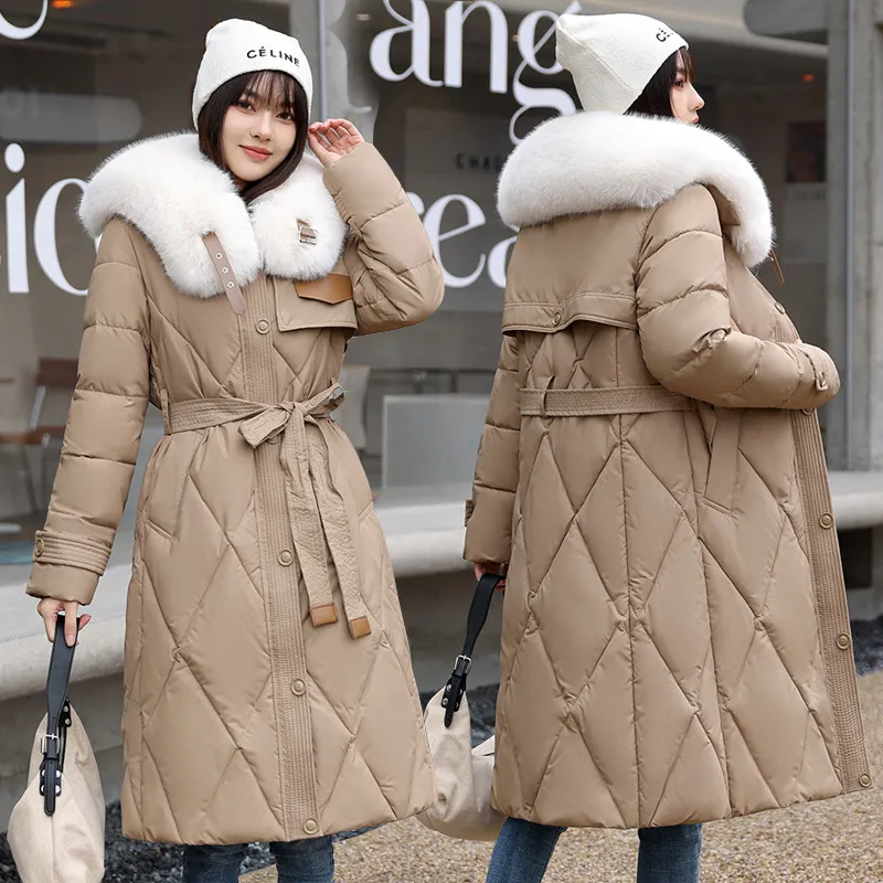 Fur Collar Thickened Puffer Coat