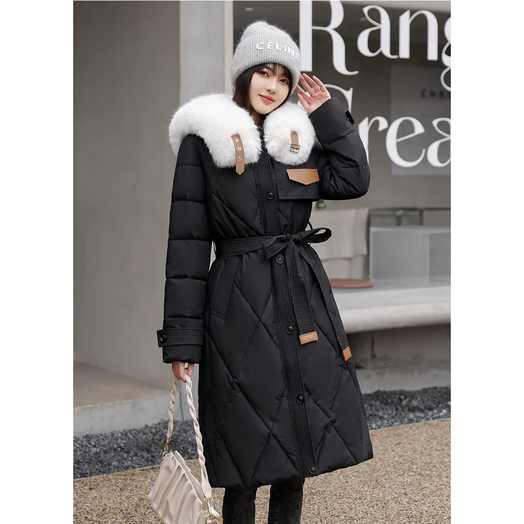 Fur Collar Thickened Puffer Coat