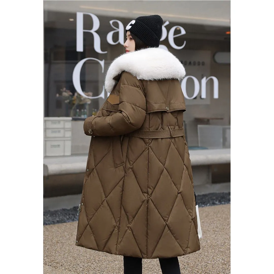 Fur Collar Thickened Puffer Coat