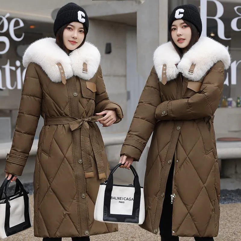 Fur Collar Thickened Puffer Coat