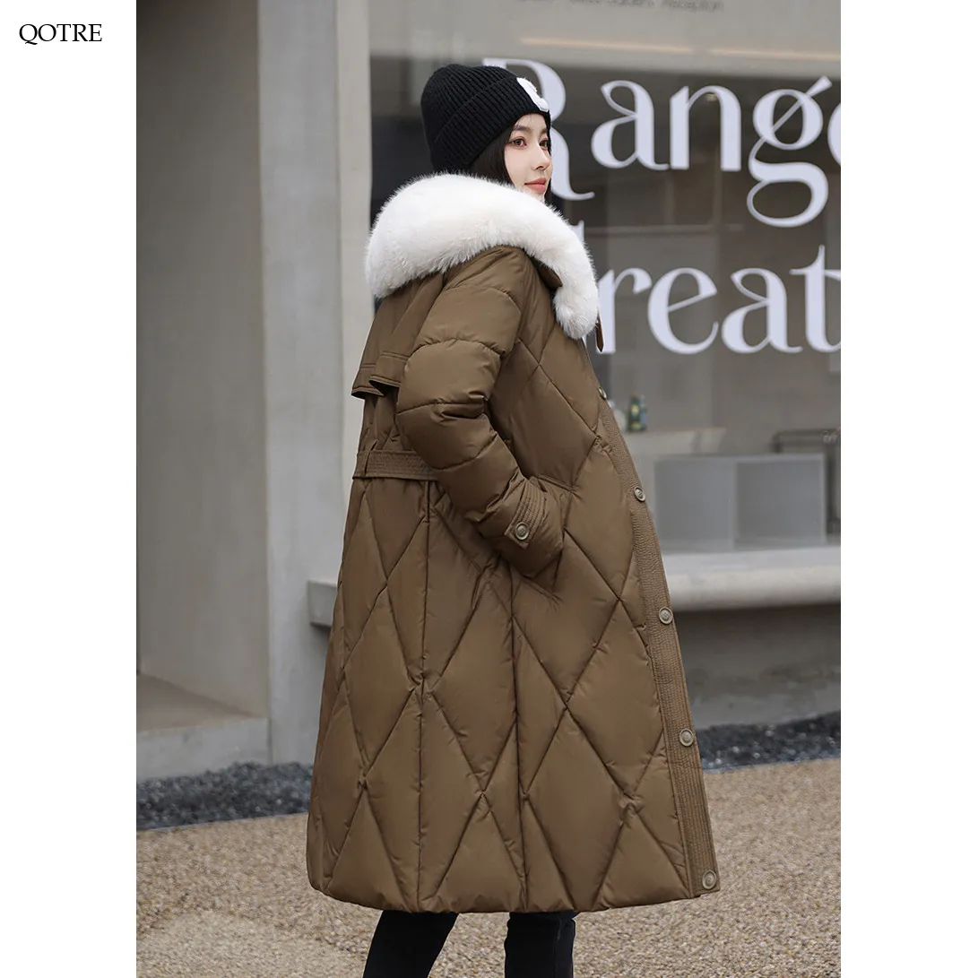 Fur Collar Thickened Puffer Coat