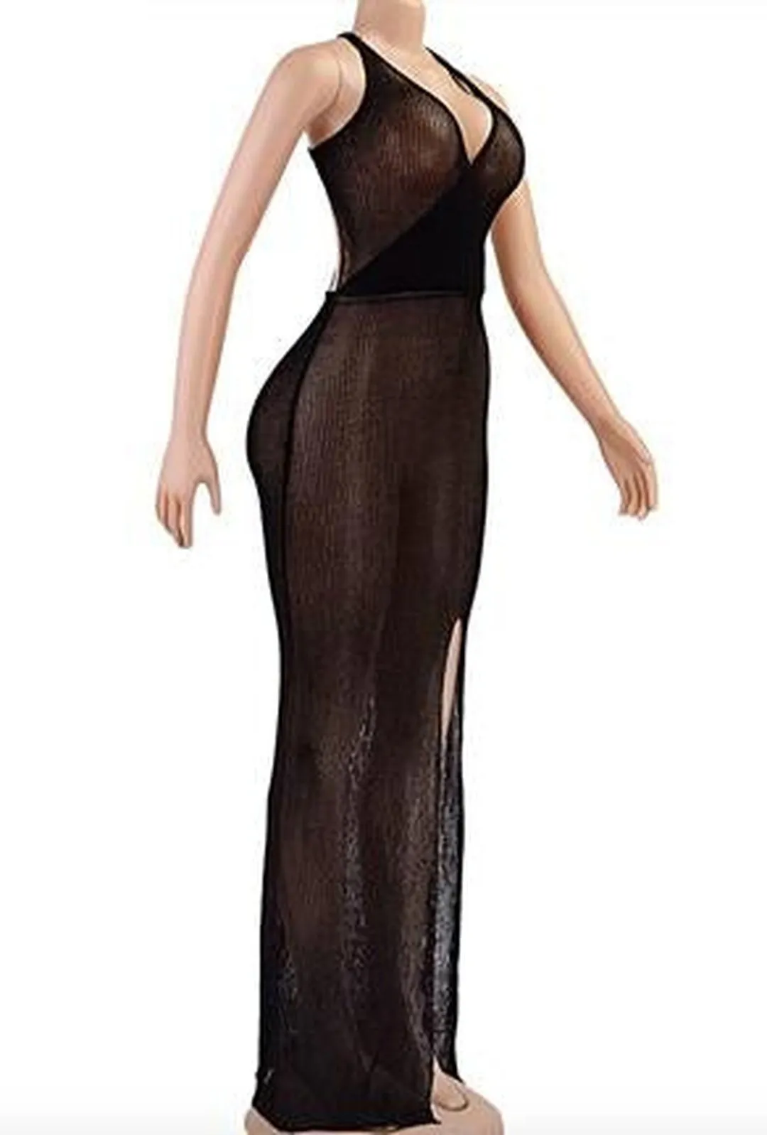 GEIL - SHEER KNIT MAXI DRESS