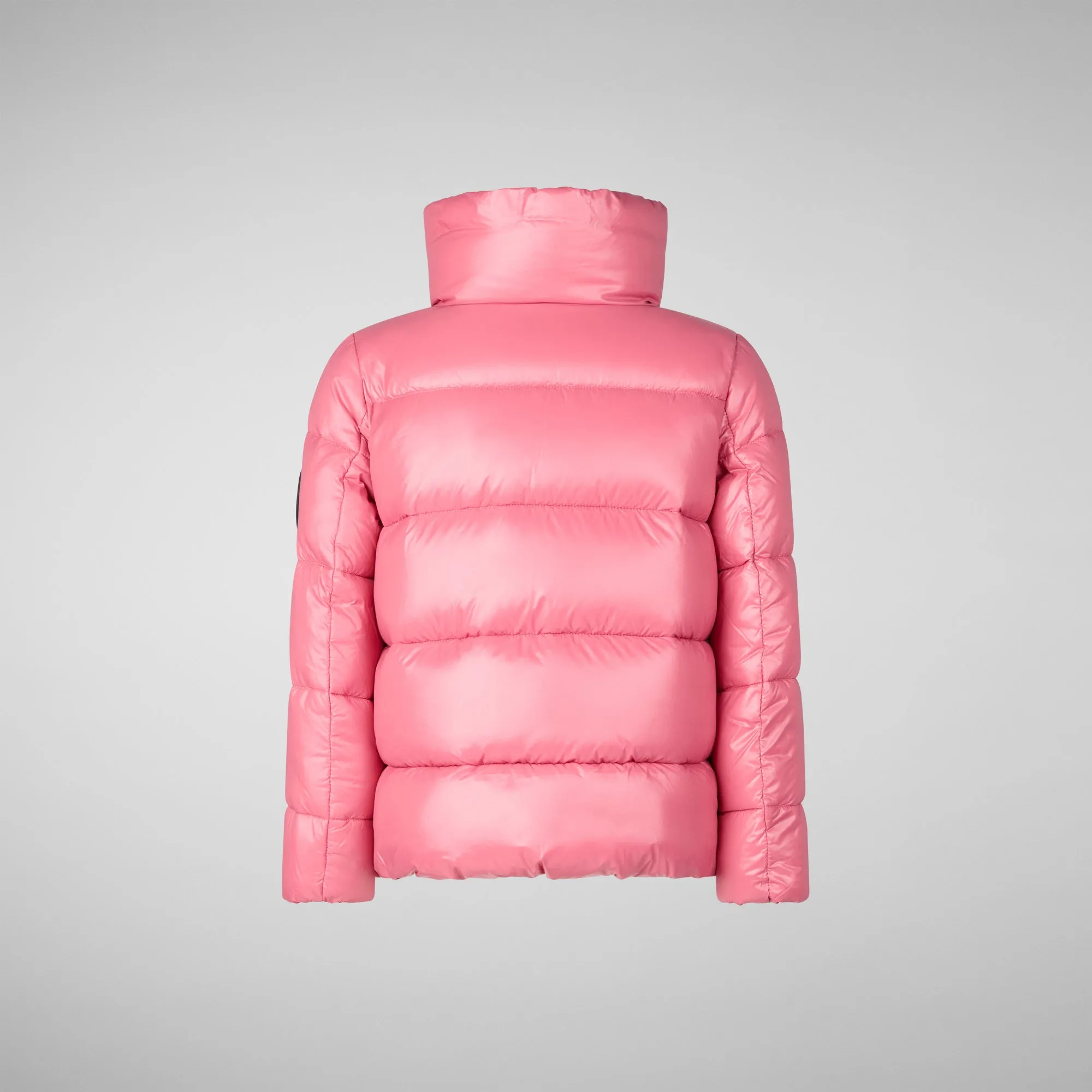 Girls' animal free puffer jacket Jaci in bloom pink