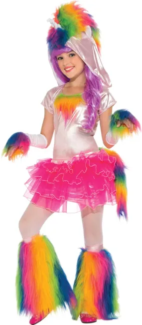 Girls Rainbow Unicorn Costume