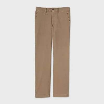 Goodfellow & Co Men's Mid Rise Straight Leg Slim Straight Chino Pants Stretch