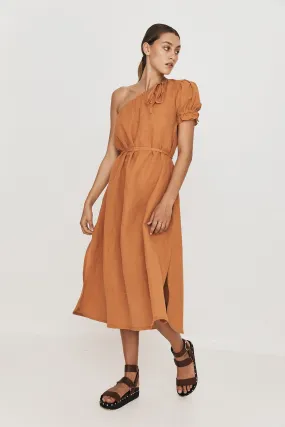 Greca Gown in Burnt Orange