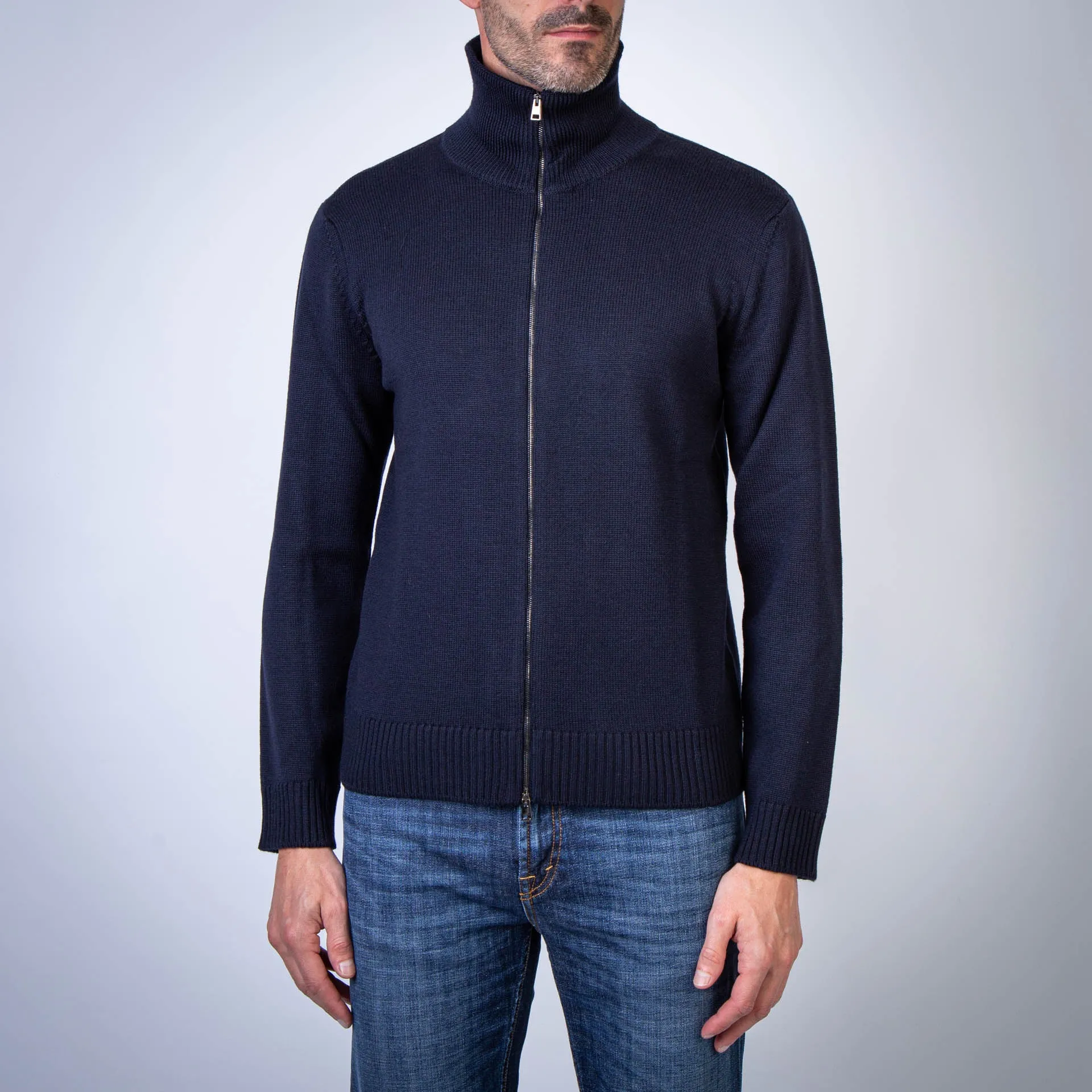 GRP FIRENZE SWEATER TEC 7.04 ZIP JACKET NIGHT BLU