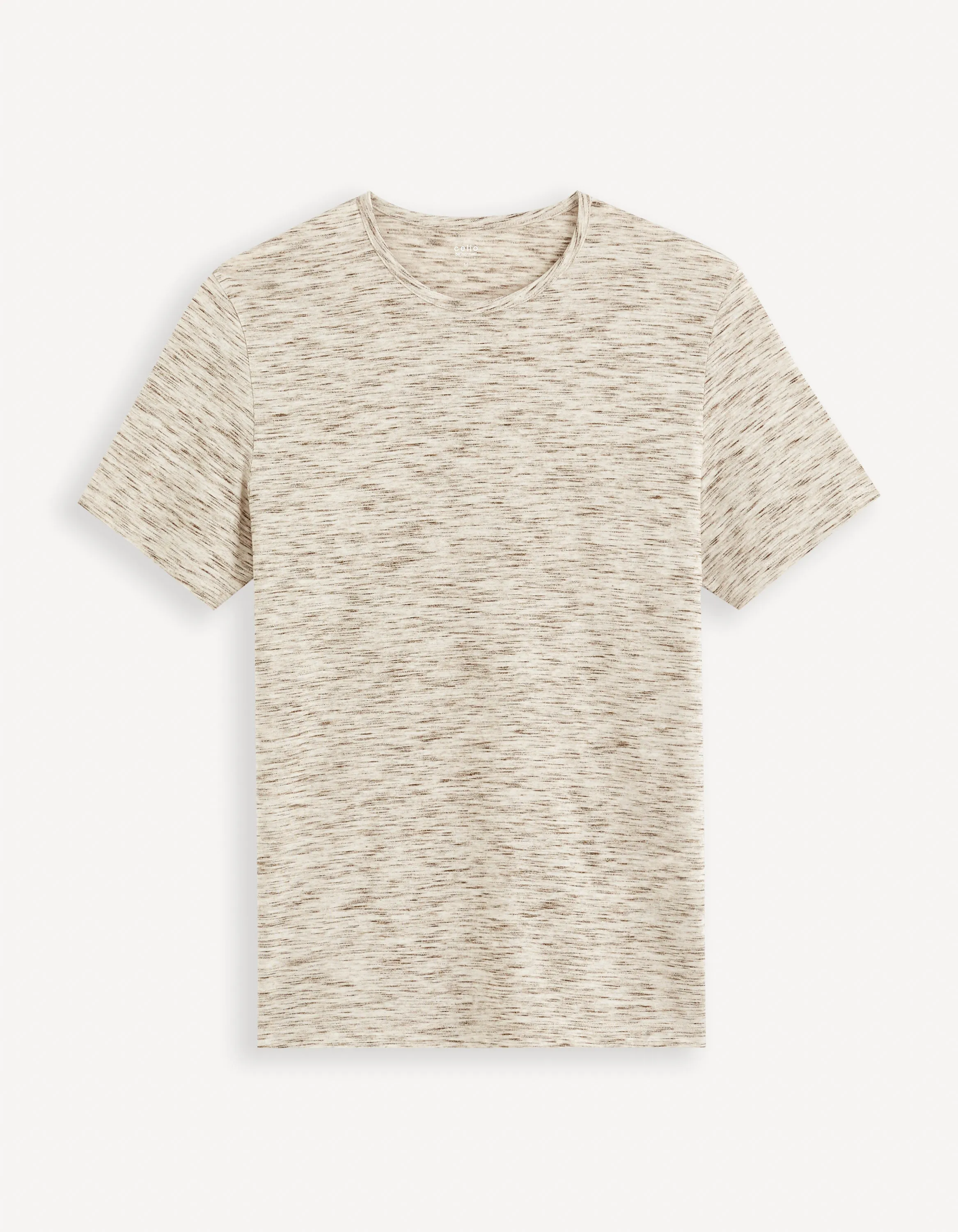 Heathered T-shirt With straight cut and round neck