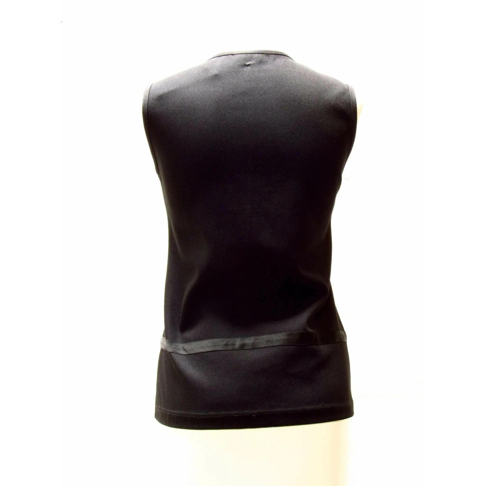 Helmut Lang Minimal Black Buttoned Vest