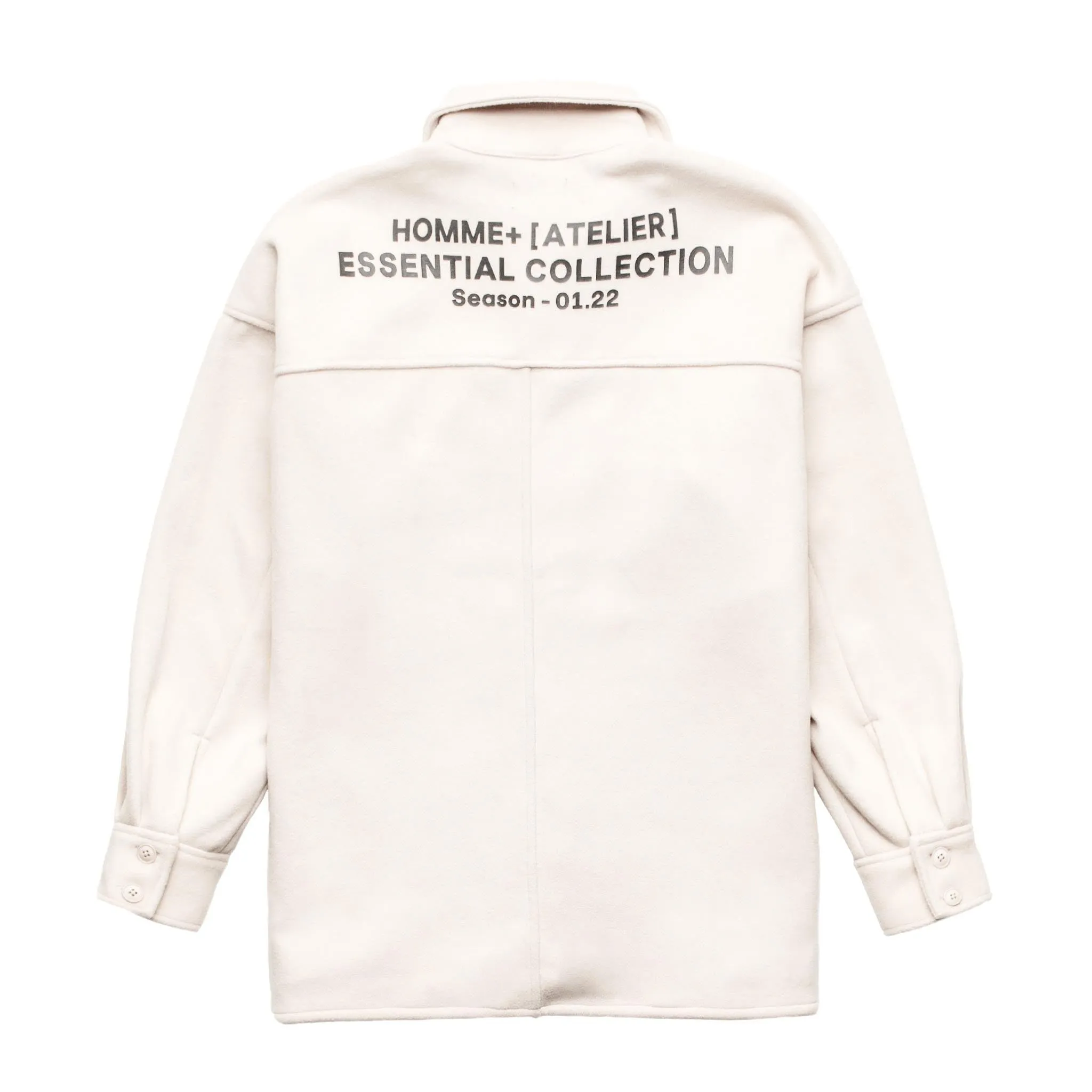 HOMME  Heavyweight Overshirt Off White