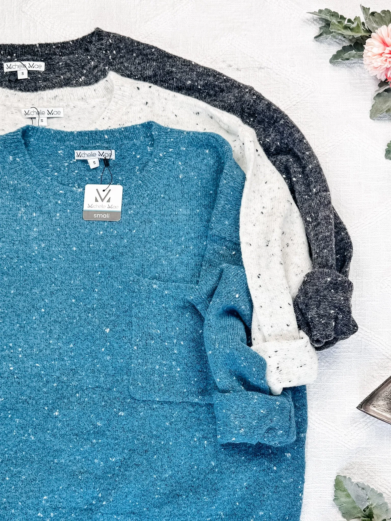 IN STOCK Confetti Sweater - Blue