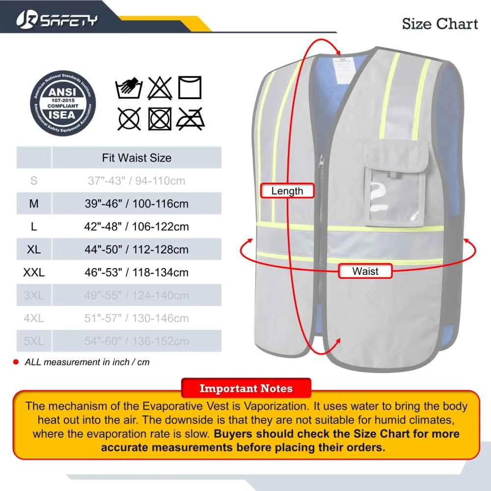 JKSafety Evaporative Cooling Hi-Vis Reflective Safety Vest (JKC129)