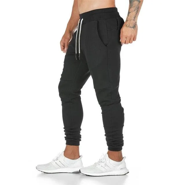 Joggers Sweatpants - Men Casual Pants - Solid Color Gyms Fitness Workout Sportswear Trousers (TG4)