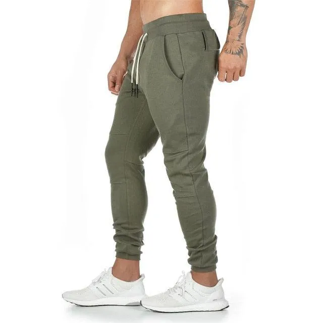 Joggers Sweatpants - Men Casual Pants - Solid Color Gyms Fitness Workout Sportswear Trousers (TG4)