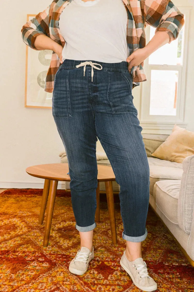 Judy Blue - Comfortable pull on denim jogger