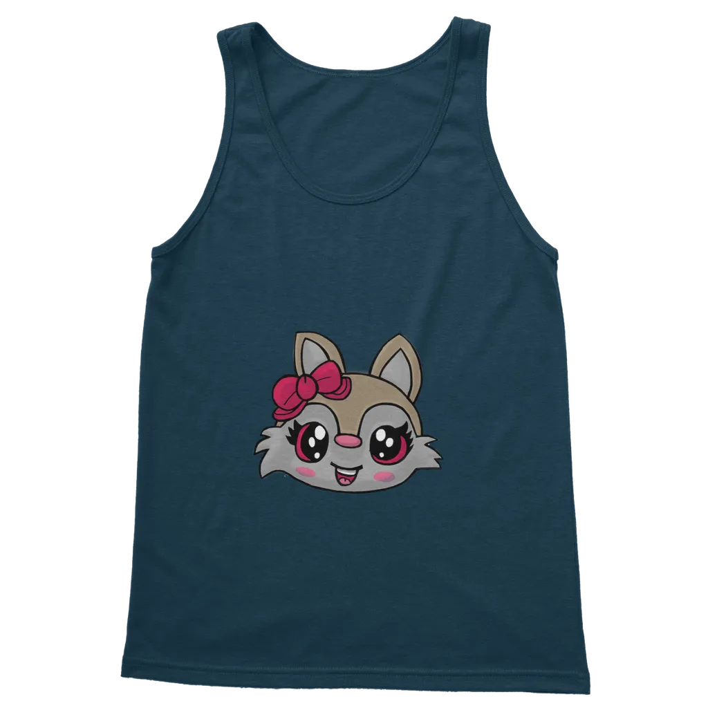 Kitty Face Classic Adult Vest Top