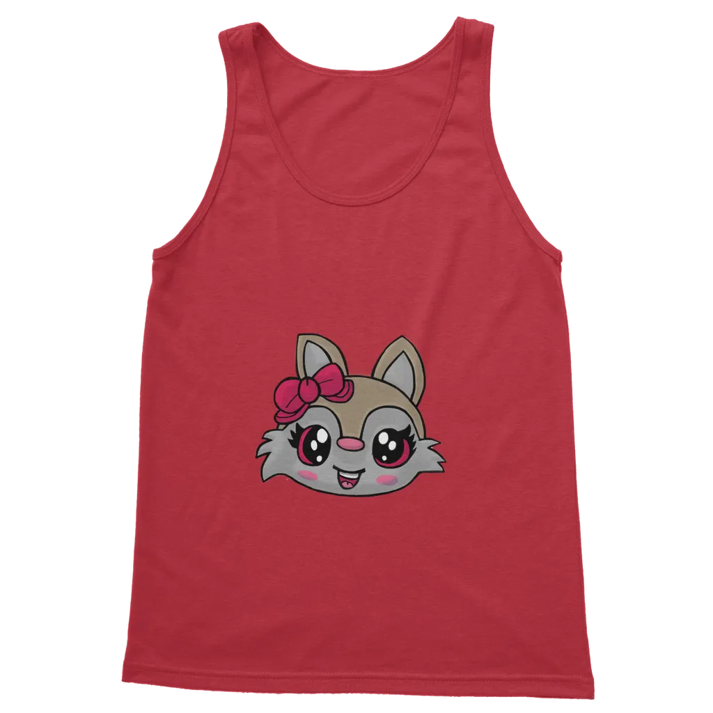 Kitty Face Classic Adult Vest Top