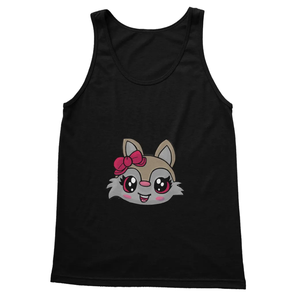 Kitty Face Classic Adult Vest Top