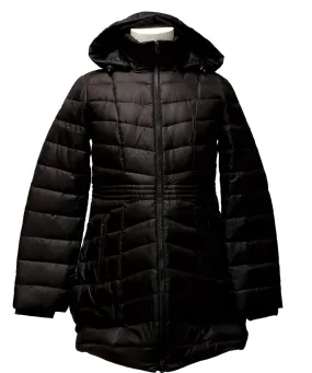 Lands End Ladies Down Puffer Jacket-Black