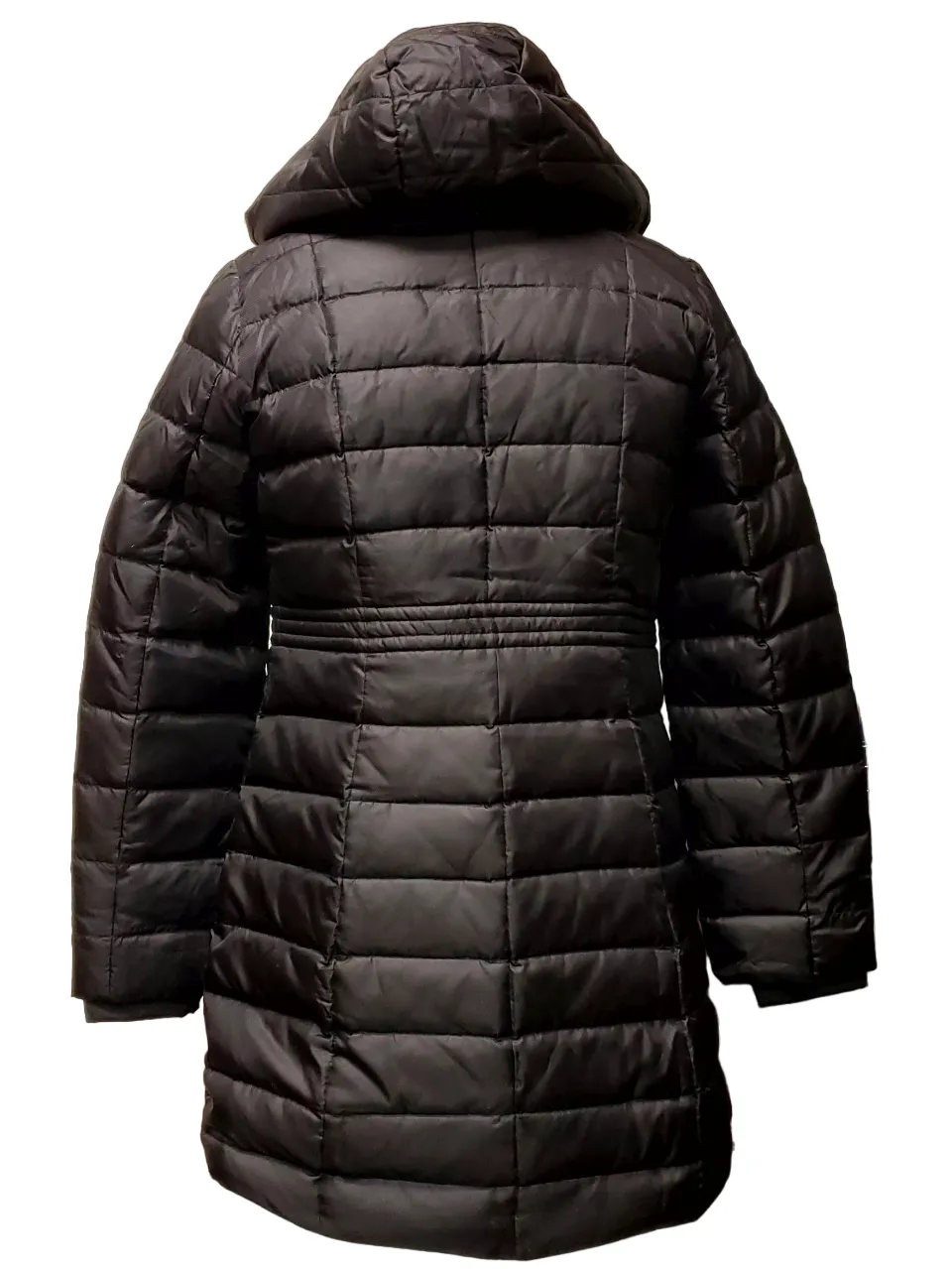 Lands End Ladies Down Puffer Jacket-Black