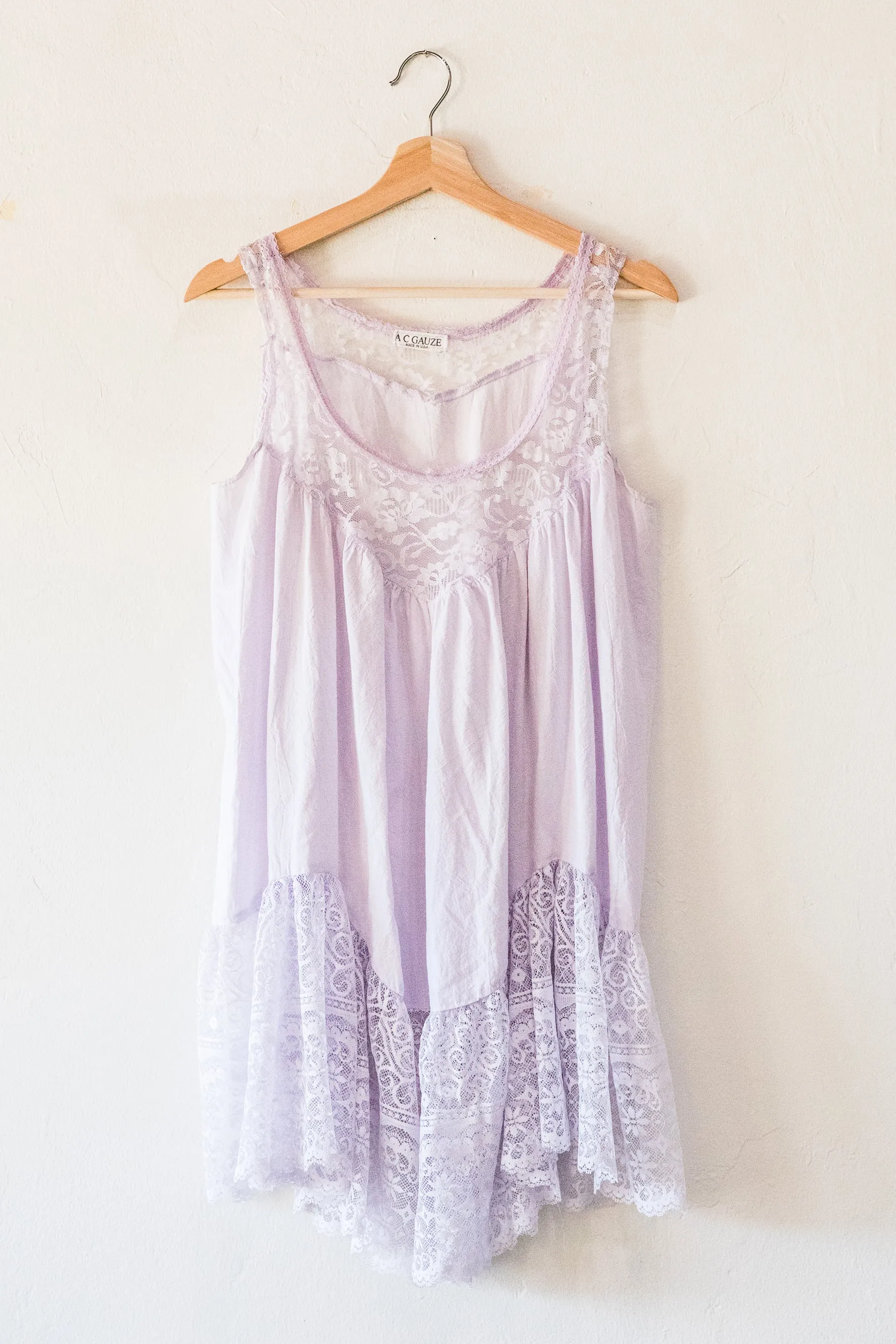 Lavender Lace Slip Dress