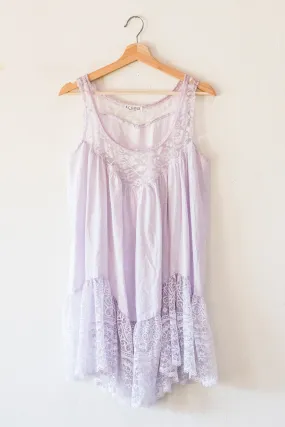 Lavender Lace Slip Dress