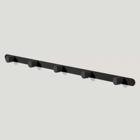 LENNON Metal Wall Mounted Coat Rack - Black