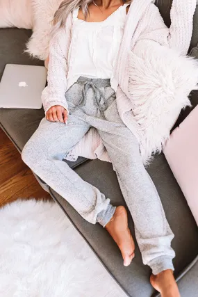 Let The Cozy Times Roll Joggers In Grey