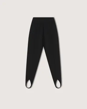 Lia - Sale Knitted Stirrup Pants - Black