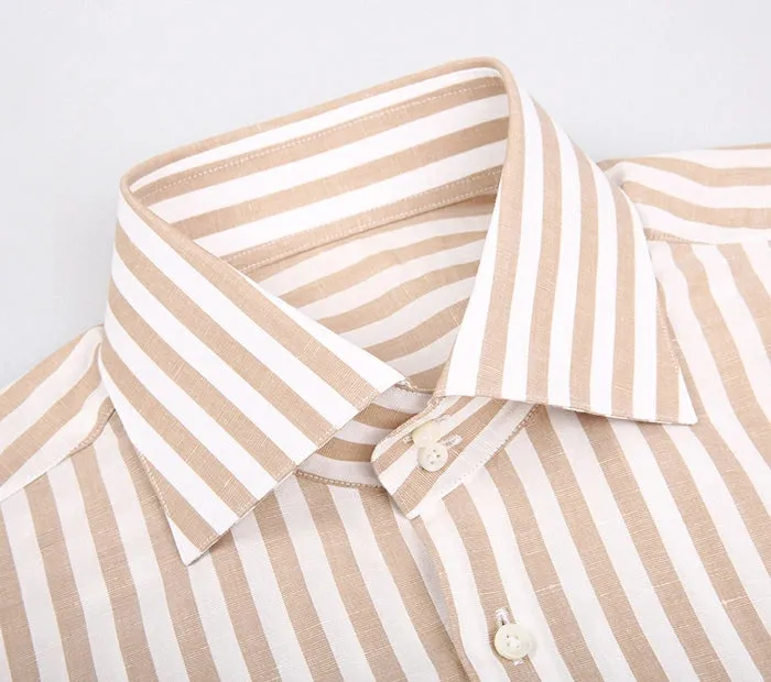 Lisbon Brown Stripe Shirt