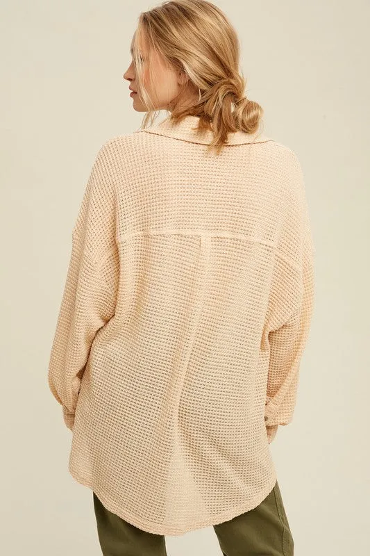 Listicle Light Knit Shacket