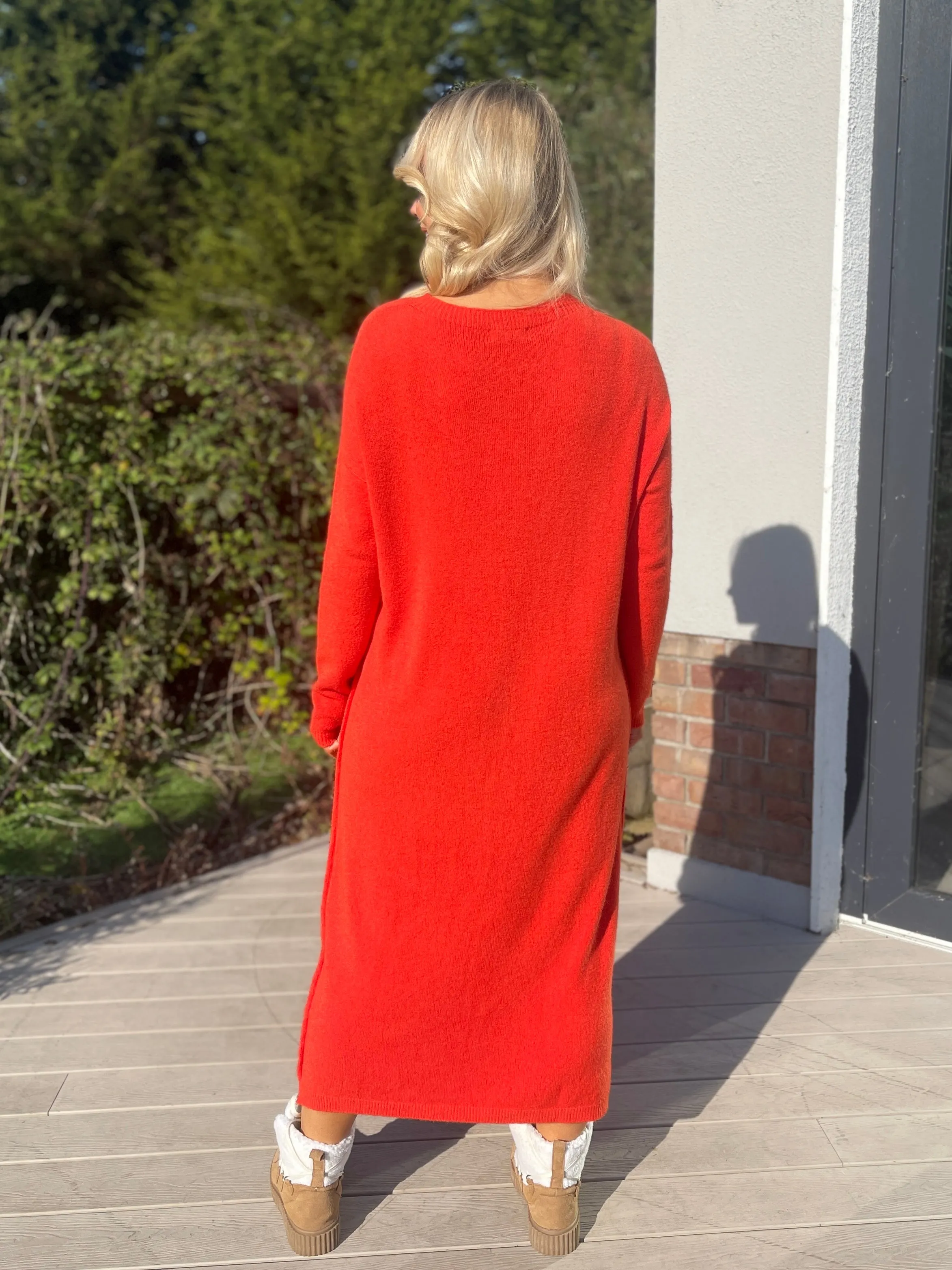 Lola Knit Dress Orange