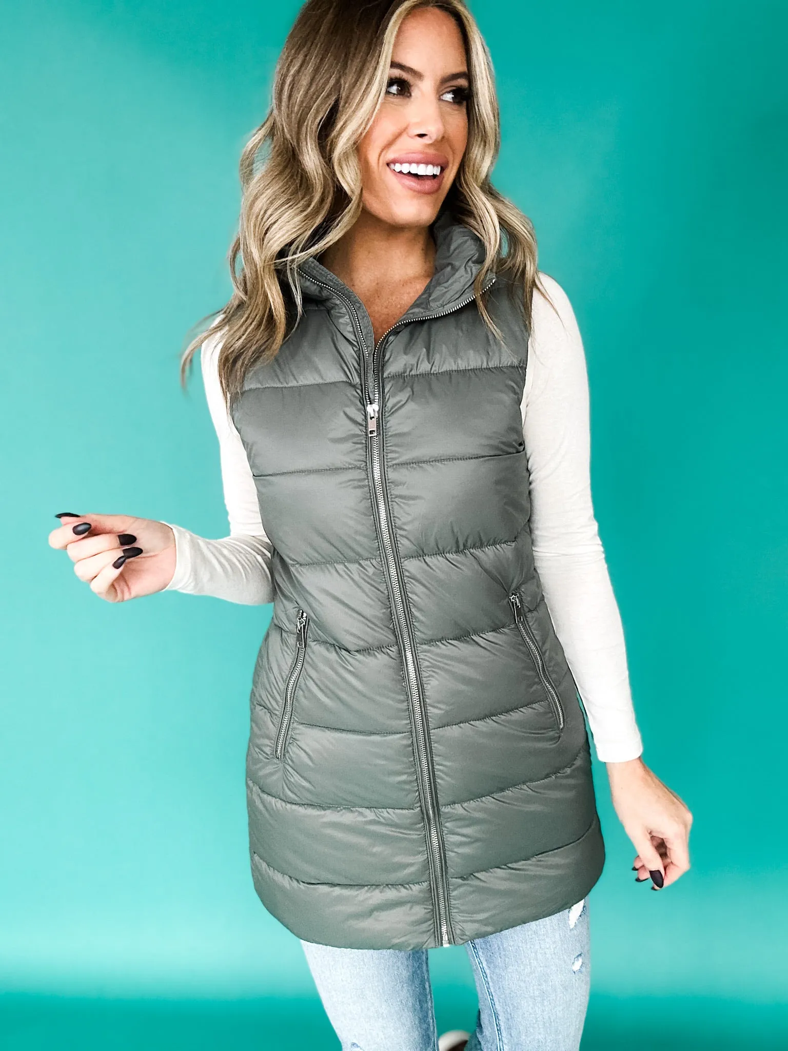 Long Story Puffer Vest