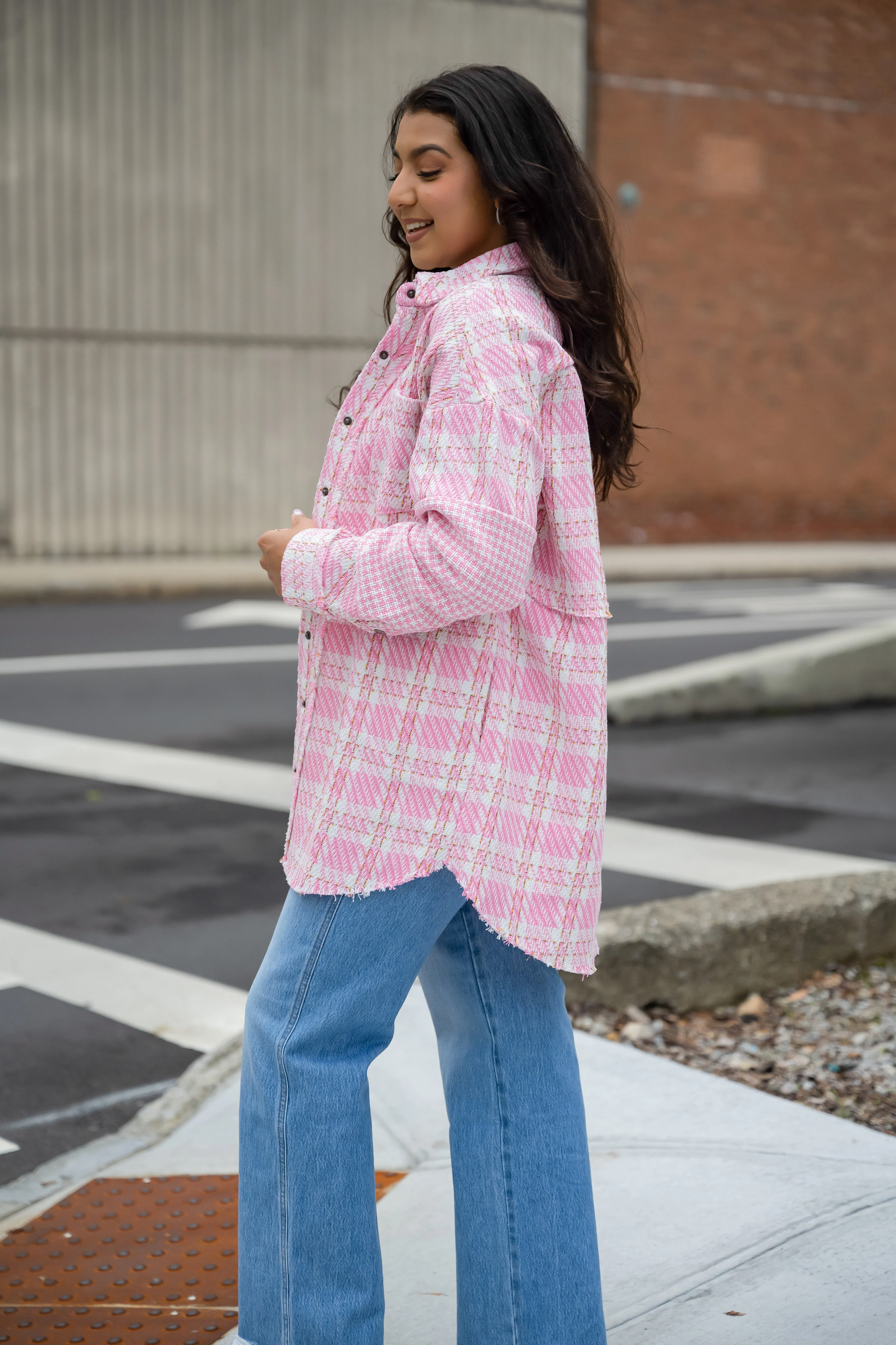 Lover Pink Tweed Jacket