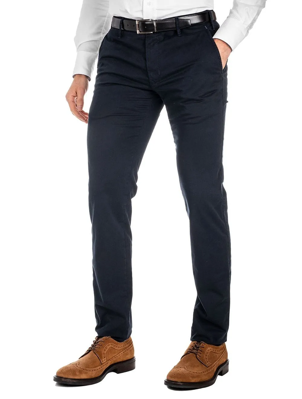 Lupus | Navy Super Stretch Chinos Navy