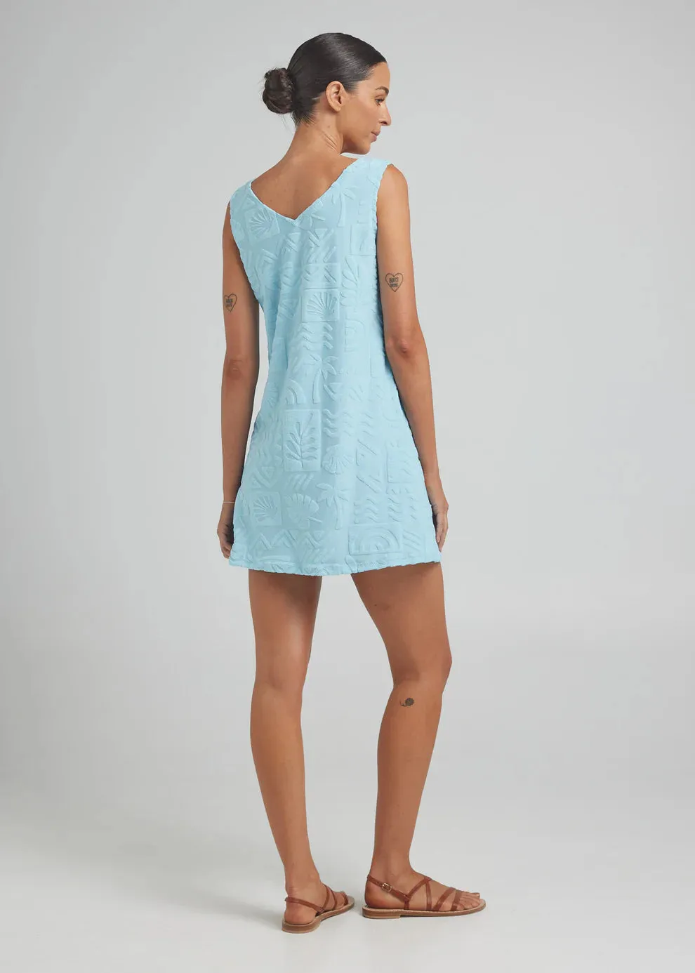 Mai Tai V Tunic Dress - Skylight