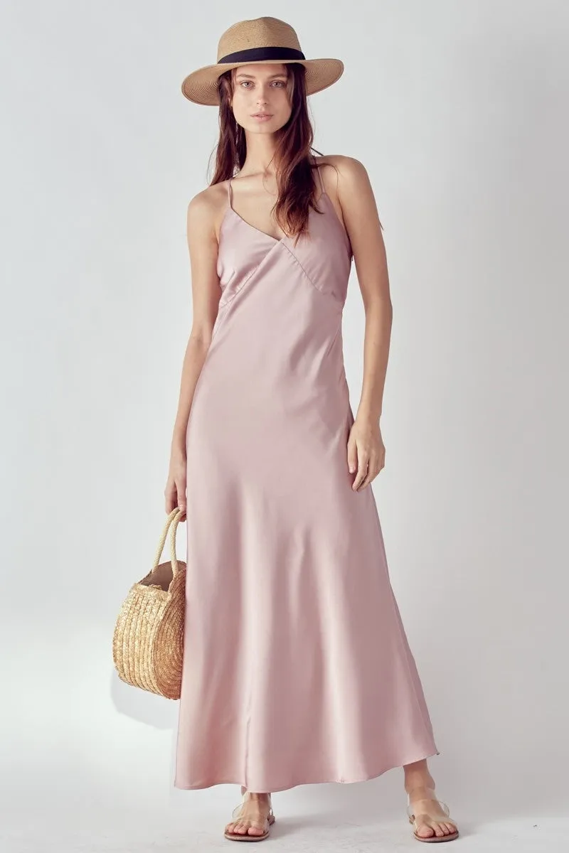 Mauve Slip Maxi Dress