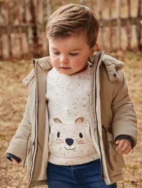 Mayoral Baby & Toddler Boys Speckled Bear Face Sweater